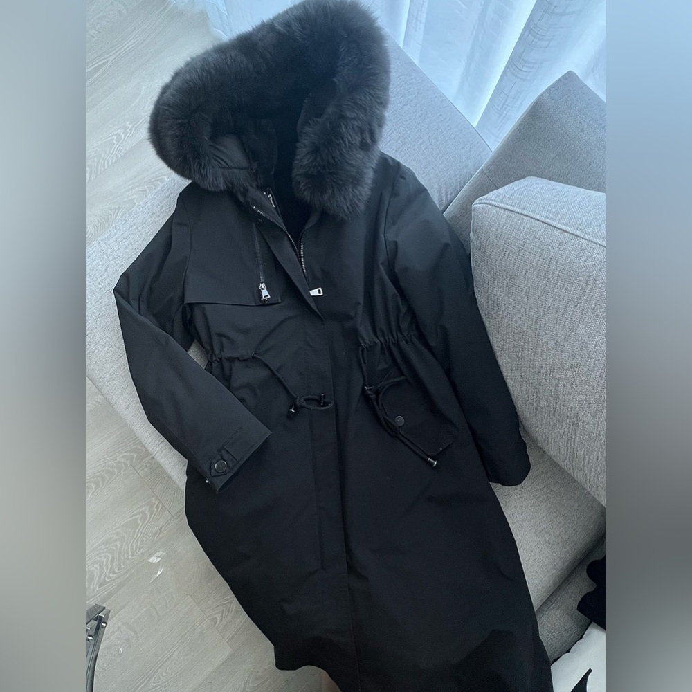 Double-layer rabbit fur Coat - Picture 8 of 16